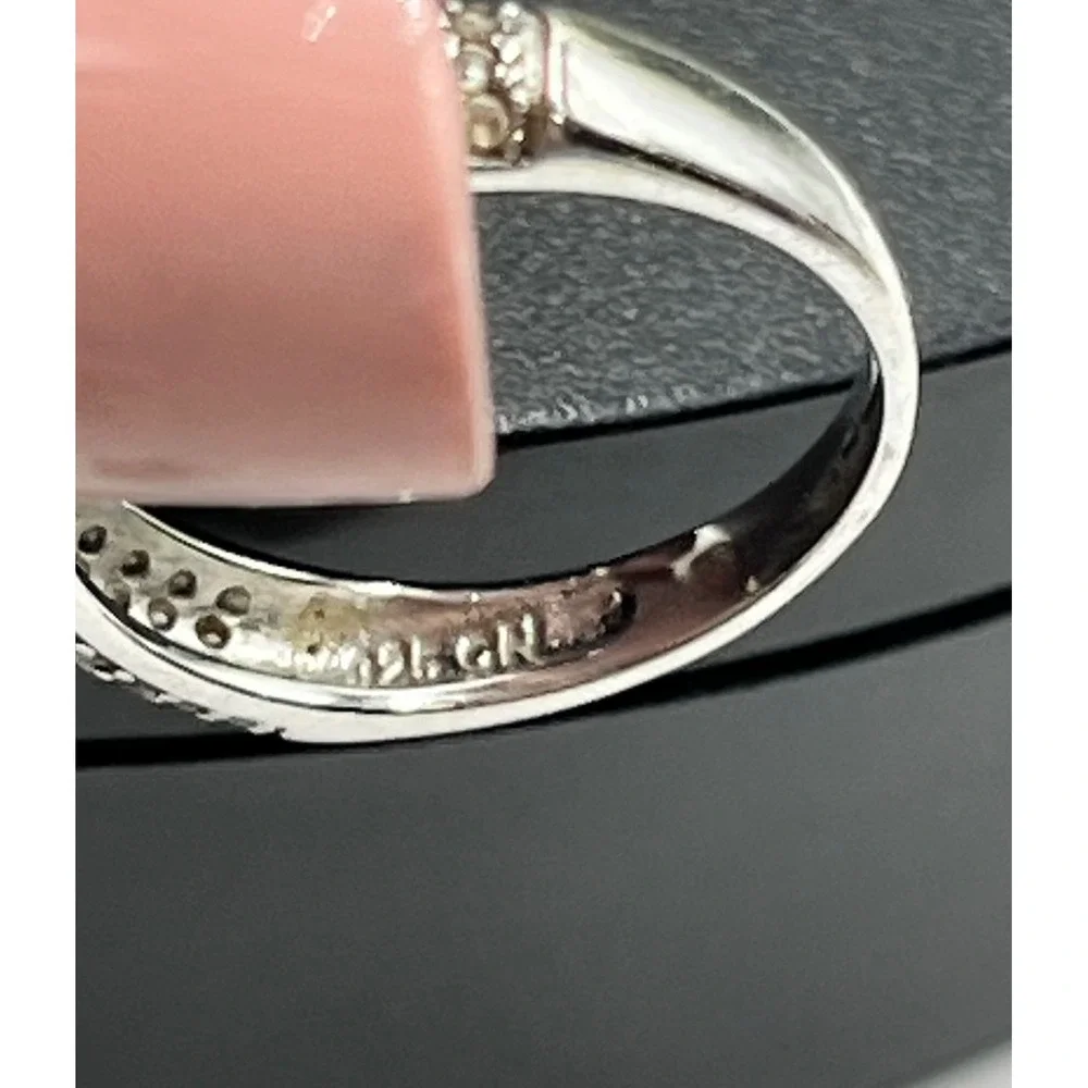 FZN Fuzion Creations Vintage Designer Cubic Zirconia Sterling Silver Ring sz 6.5